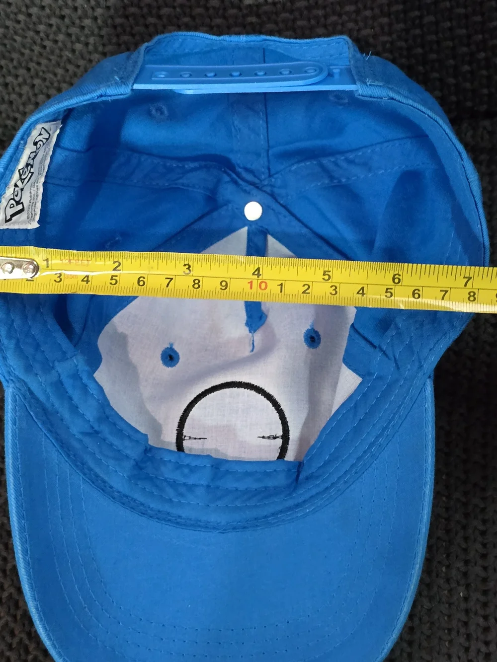 Pokemon Poke Ball Embroidered Patch Blue Baseball Cap Hat Snapback
